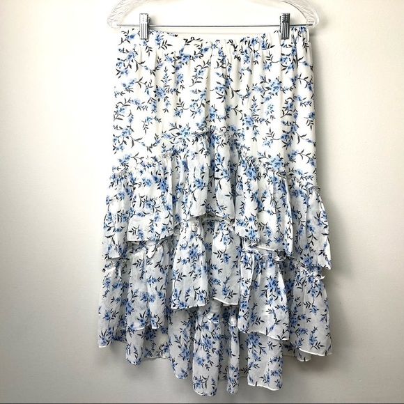 NEW 1.STATE Tiered Asymmetrical Skirt - Picture 4 of 13